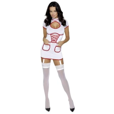 Abbildung von Cottelli Kostüme Sexy Krankenschwester Kleid Weiß