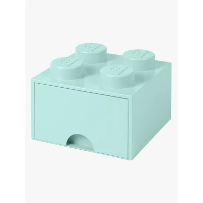 Abbildung von LEGO Aufbewahrungsbox mit Schublade 4, Türkis
