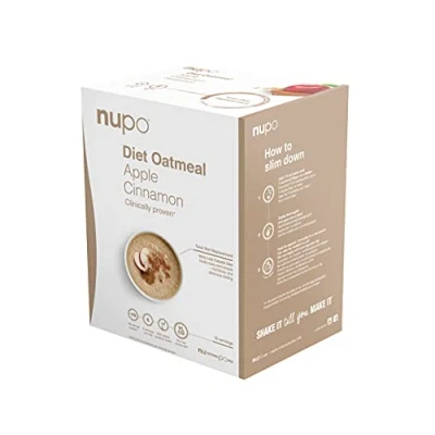Abbildung von NUPO® Diet Meal replacement extreme [Apfel Zimt 12 Portionen] Kalorienarme Ernährung &amp; GMO frei Vollwertige Mahlzeitersatz abnehmen Food Nahrungsersatz