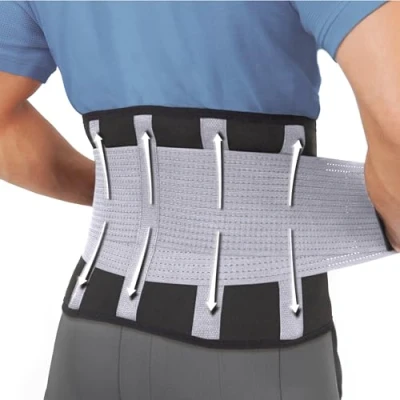 Abbildung von Rückenbandage für Damen und Herren Lumbalbandage zur Stabilisierung der Lendenwirbelsäule Verstellbarer Nierengurt gegen Rückenschmerzen Verletzungsprävention XL The Restored