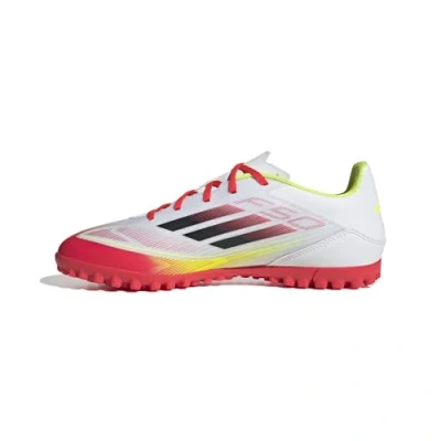Abbildung von adidas Performance F50 CLUB TURF Fußballschuh Multinocken, Herren, Größe: 46, Footwear white/core black/solar yellow Schuhe