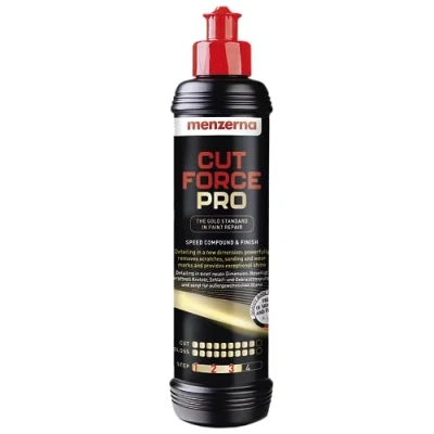 Abbildung von Menzerna Cut Force Pro Auto Politur 250ml 3in1 All in One Autopolitur zum Kratzer entfernen Profi Step Polierpaste Schleifpaste für alle Lackarten Poliermittel zur Lackpolitur