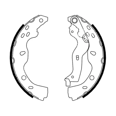Abbildung von ABE C08024ABE Bremsbacken Hinterachse 220 35 FIAT: Sedici, SUZUKI: SX4 I Hatchback