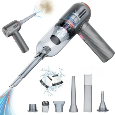 Abbildung von Handstaubsauger, 9000 PA Handstaubsauger Kabellos, Mini/Tragbar/Aufladbar USB Vacuum Cleaner, für Tierhaare, Auto, Zuhause, Büro, Büro