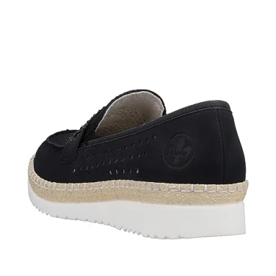 Abbildung von Rieker Damen M9255 Slipper, blau, 39 EU