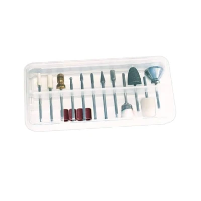 Abbildung von Promed Comfort Schleifkörper Set, 13 für die Naturnagelbearbeitung, Bitset, Nagelfräser Aufsätze, Zubehör Fräser, Schaftdurchmesser 2,332 bis 2,350 mm.