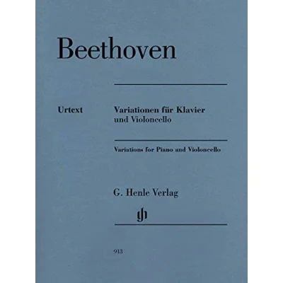 Abbildung von Variationen für Violoncello und Klavier: Instrumentation: and Piano (G. Henle Urtext Ausgabe)