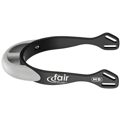 Abbildung von Sprenger Sporen Fairrider Halb Rund Schwarz/Silber 20mm
