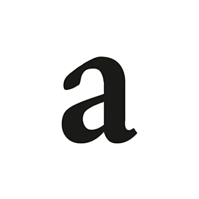 Abbildung von Buchstaben Aufkleber a in schwarz I Serifen Höhe 10 cm selbstklebende Haus Nummer Ergänzung, Buchstabe zum Aufkleben für Außen, Briefkasten, Tür wetterfest kfz_471_a