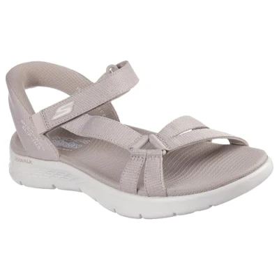 Abbildung von Skechers Damen GO Walk Flex Illuminate Sandale, Taupe, 40 EU