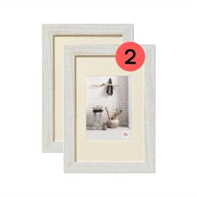 Abbildung von walther design Bilderrahmen Home Holzrahmen 10x15 cm polarweiss, 3er Pack, HO015V3, polarweiß
