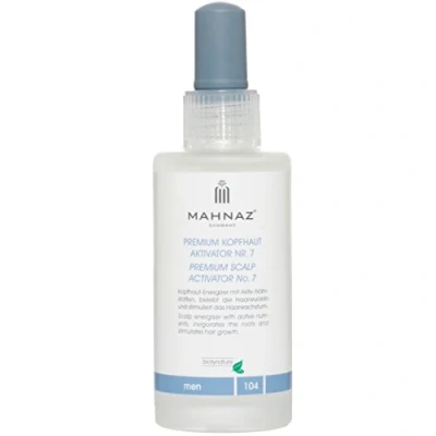 Abbildung von MAHNAZ Man, Premium Kopfhaut Aktivator Nr.7 gegen Haarausfall*, stärkt Haarwachstum, fördert Haarwuchs, hochkonzentriert, 2 Monatsvorrat, 100 ml