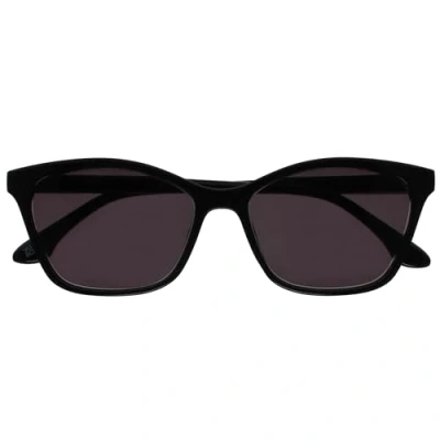 Abbildung von OPULIZE KAT Sonnenleser Cat Eye Katzenaugen Fassung UV400 Schutz mit UVA &amp; UVB Filter Schwarz Herren Damen Federscharniere S59 1 +3.50