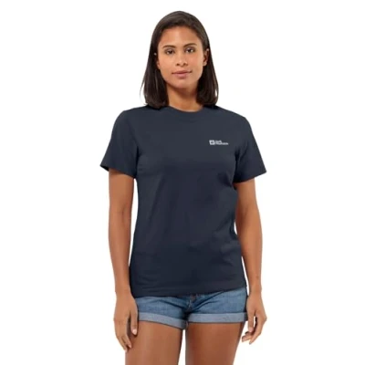 Abbildung von Jack Wolfskin Essential T W Tshirt basic, Damen, Größe: Large, Night blue