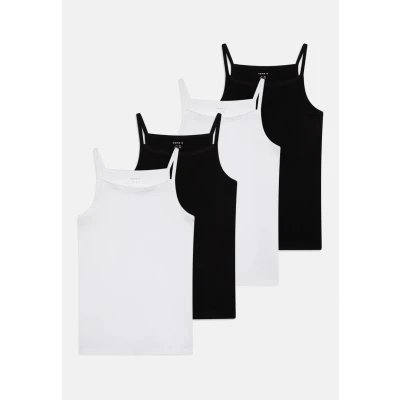 Abbildung von Name it Nkfstrap Solid 4 PACK Unterhemd/shirt für Kinder, Größe: 92, Black