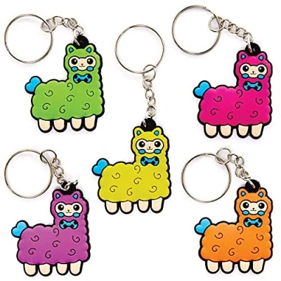 Abbildung von Baker Ross FC949 Lama Schlüsselanhänger 10er Pack, für Kinder, ideal Partytüten, Nikolaus, Kindergeburtstag Mitgebsel und kleine Geschenke
