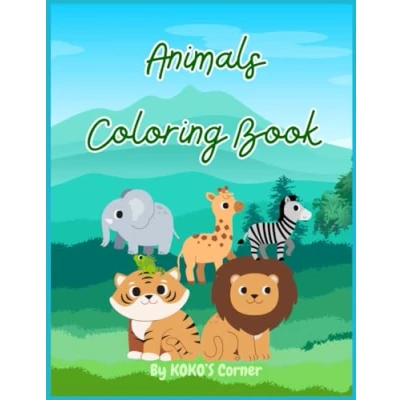 Abbildung von Animals coloring Book for kids: Fun pages with cute Children Ages 2 8