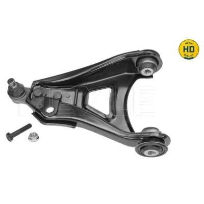 Abbildung von MEYLE 16 050 0008/HD Querlenker Quality mit Trag /Führungsgelenk, Gummilager unten, Vorderachse links Stahlblech RENAULT: CLIO 2