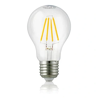 Abbildung von hellum Led Glühbirne E27 dimmbar, 7W warmweiß Lampe mit 806 Lumen Filament, Vintage Leuchtmittel ersetzt 60 Watt Glühbirne, 2700 Kelvin warmweiss Klar, 206517