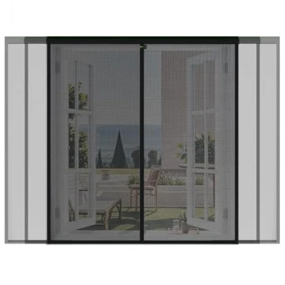 Abbildung von Sekey Kürzbar DIY Fliegengitter Fenster Zuschneidbares Moskitonetz Klebemontage ohne Bohren 150x150cm Schwarz
