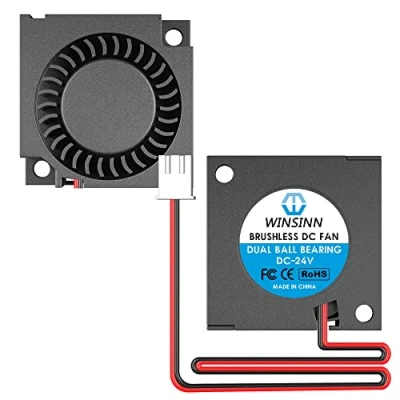 Abbildung von WINSINN 30 mm Gebläse Lüfter 12 V, 3D Drucker Micro Volt 3010 Doppelkugellager, bürstenlose Kühlung x 10 2 PIN (2er Pack)