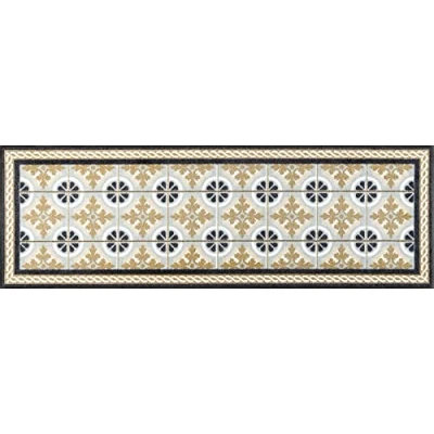 Abbildung von wash+dry Fußmatte, Kitchen Tiles 60x180 cm, innen und außen, waschbar