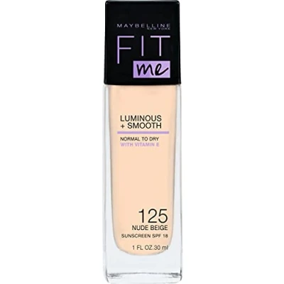 Abbildung von Maybelline Fit Me! Luminous Smooth Foundation 125 Nude Beige 30 ml