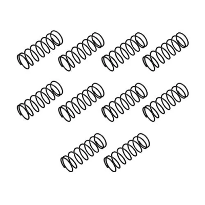 Abbildung von sourcing map 10Stk. Feder Druckfeder Spannfeder 1,2mm Kabeldmr. 18mm Außendmr. 50mm freie Länge schwarz