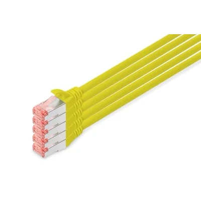 Abbildung von Digitus LAN Kabel »Twisted Pair Patchkabel Kategorie 6A Klasse EA S/FTP«, RJ 45 (Ethernet), 1000 cm