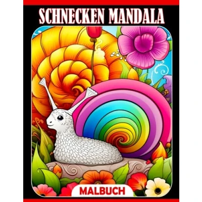 Abbildung von Schnecken Mandala Malbuch: Schöne und entspannende Ausmalbilder Tolle Geschenke für Erwachsene Freunde zum Entspannen Spaß haben mit schönen Illustrationen