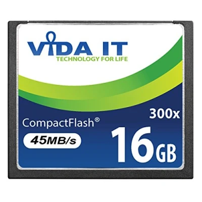 Abbildung von Vida IT 16GB Compact Flash CF Speicherkarte 300x 45MB/s für Canon EOS 10D 20D 20Da 300D 30D 350D 400D 40D 50D 5D Mark II 7D D30 SLR Kamera Digitalkamera