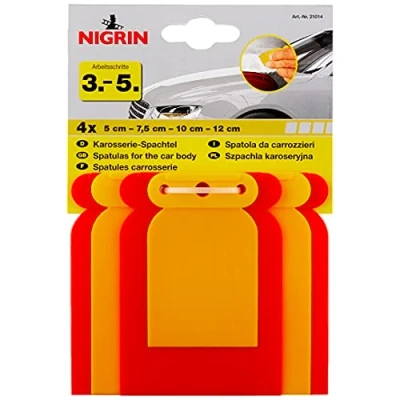 Abbildung von NIGRIN Karosserie Spachtelsatz, 4 teilig, 4er Packung