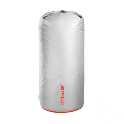 Abbildung von Tatonka Packbeutel Dry Sack 80l Wasserdichter Packsack mit Rollverschluss und Steckschließe Aus recyceltem Polyester 80 Liter Volumen (grau)