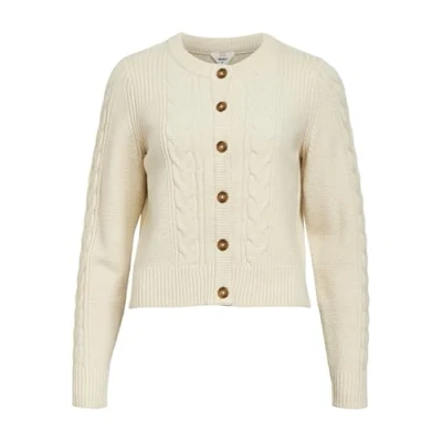 Abbildung von Object Objdoris Cardigan Strickjacke, Damen, Größe: Large, Sandshell
