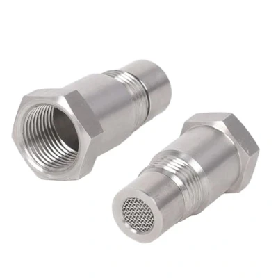 Abbildung von 2 Stück Lambdasonde Adapter,M18*1,5 Sauerstoffsensor Adapter, Edelstahl O2 Spacer Extender Auto Auspuffanlage Universal, mit Filter adapter Verlängerung