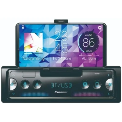 Abbildung von Pioneer SPH 10BT, 1 DIN Autoradio mit RDS, Bluetooth, USB für MP3, WMA, WAV, FLAC, Android Unterstützung, iPhone Steuerung, Smart Sync App