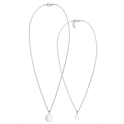 Abbildung von Elli SET Halskette, Damen, Größe: 45, Silber
