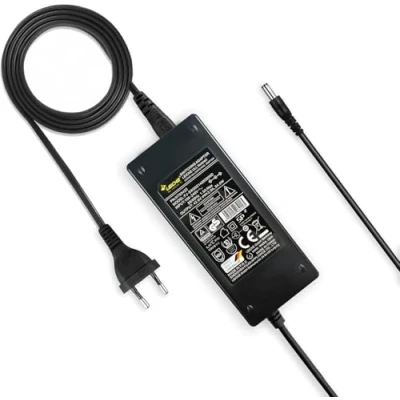 Abbildung von LEICKE Ladegeräte für E Scooter 42V / 36V 2A 84W mit Rundstecker Akku Netzteil Roller, Elektrofahrräder baugleich D Power Ladegerät Scooter, Bike SachsenRAD 5.5mm x 2.1mm TÜV