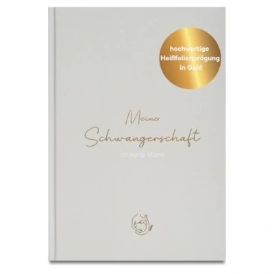 Abbildung von LEAF &amp; GOLD® Schwangerschaftstagebuch I Tagebuch für die Schwangerschaft zum eintragen Tolles Geschenk Schwangere und werdende Mütter