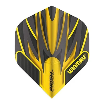 Abbildung von WINMAU Prism Alpha Black &amp; Orange Extra Dicke Dart Flights 1 Sätze pro Packung (3 insgesamt)