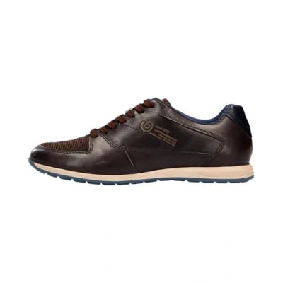 Abbildung von bugatti Herren Sneaker, Männer Schnürer,Schnuerung,lace up Shoes,schnürschuhe,Halbschuhe,Freizeitschuhe,Schnuerer,Dunkelbraun (6100),43 EU / 8.5 UK