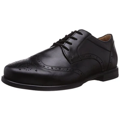 Abbildung von Ganter Herren GREG G Brogue Schnürhalbschuhe, Mehrfarbig (schwarz 0100), 42 EU