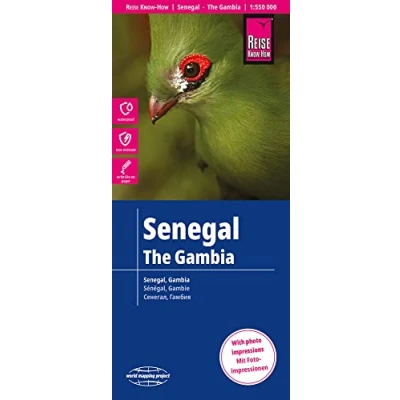 Abbildung von Reise Know How Landkarte Senegal, Gambia (1:550.000): reiß und wasserfest (world mapping project)