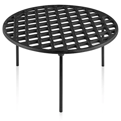 Abbildung von BBQ Toro Gusseisen Grillrost Ø 35 cm mit 3 Beinen rund Dutch Oven Untersetzer, Grill Zubehör Dreibein, Grillgitter, Gussrost, Topfständer, Gitterrost, Feuergitter, Grillplatte, Gusseisenrost