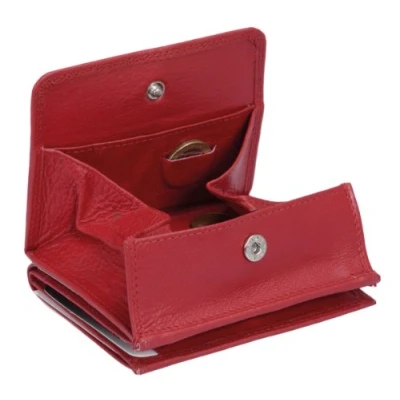 Abbildung von Wiener Schachtel mit RFID Schutz LEAS in Echt Leder, rot Special Edition