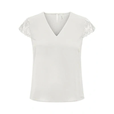 Abbildung von ONLY Onlelva Fr S/S Lace V Neck Top Cs Ptm