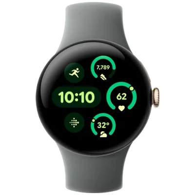 Abbildung von Google Pixel Watch 3 41mm Gold (Graues Armband)