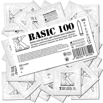 Abbildung von Kondomotheke BASIC, feuchte Kondome, hohe Qualität, sicher und zuverlässig für professionelle Ansprüche geeignet hervorragendes Preis Leistungsverhältnis, 1 x 100 Stück