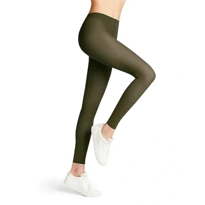 Abbildung von FALKE Damen Leggings Pure Matt 50 DEN W LE halb blickdicht einfarbig 1 Stück, Grün (Artichoke 7436) neu umweltfreundlich, S M