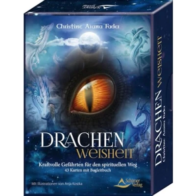Abbildung von Drachenweisheit: Kraftvolle Gefährten für den spirituellen Weg Kartenset mit 43 Karten und Begleitbuch